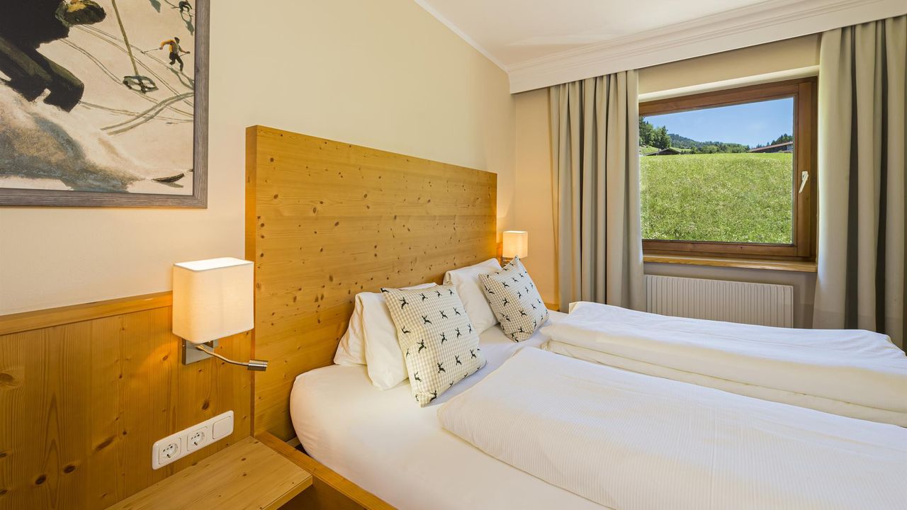 Schlafzimmer mit Wald- und Wiesenblick Schlafzimmer mit Wald- und Wiesenblick